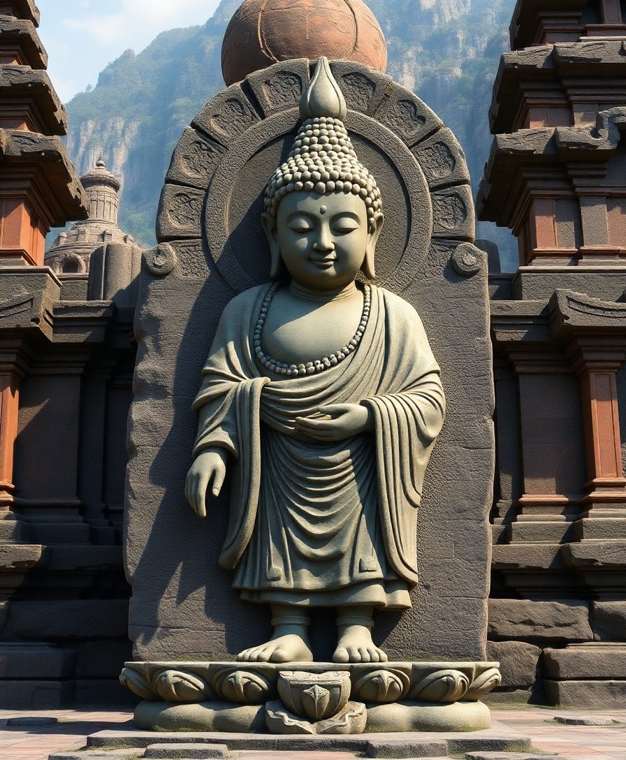 Walking Buddha Paint Numbers Walking Buddha Paint Numbers