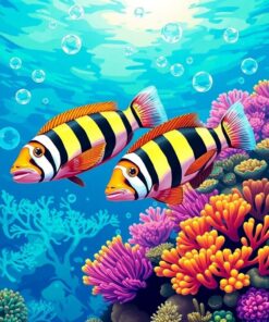 Reef Swimmers Paint Numbers