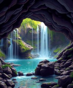 Subterranean Cascade Paint Numbers