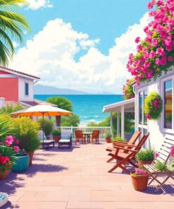 Realistic Summer Polaroid Scene Paint By Numbers