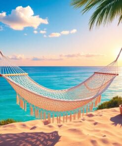 Realistic Sun Bleached Hammock Paint By Numbers