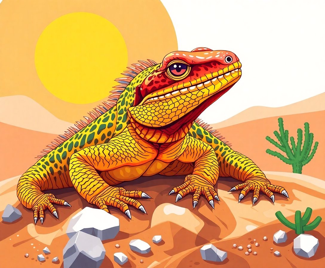 realistic-sunbaked-desert-reptile-paint-by-numbers-kit