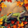 Autumn Reptiles Paint Numbers