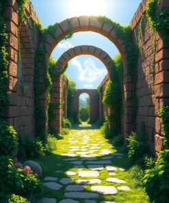 Sunlit Archway Paint Numbers