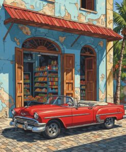 Realistic Sunlit Cuban Shop Paint By Numbers