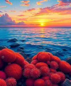 Realistic Sunset Urchin Colony Paint By Numbers