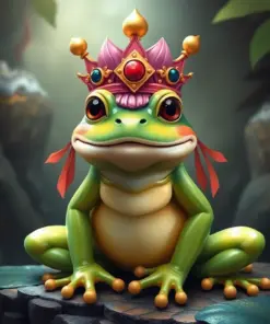 Realistic Taro Frog Prince paint by numbers