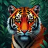 Realistic Tiger Jungle Gaze Paint By Numbers