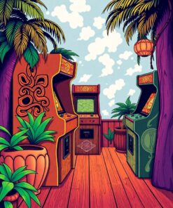 Tiki Arcade Paint Numbers