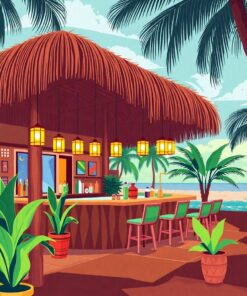 Bar Scene Paint Numbers