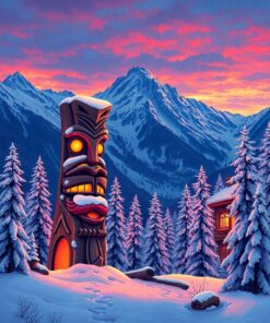 Mountain Dusk Paint Numbers