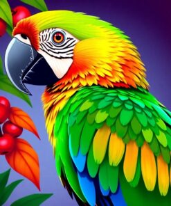 Island Macaw Paint Numbers