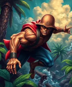 Realistic Tropic Storm Hero Paint By Numbers