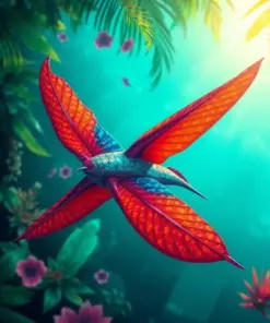 Realistic Tropical Abyss Glider Paint By Numbers