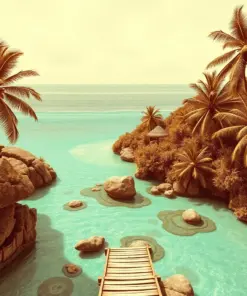 Realistic Tropical Atoll Survey Paint By Numbers