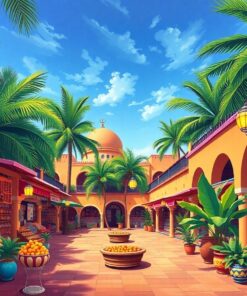 Bazaar Courtyard Paint Numbers