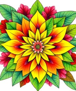 Bloom Circle Paint Numbers