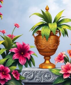 Brass Urn Paint Numbers