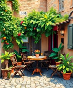 Cafe Table Paint Numbers