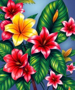 Compass Blooms Paint Numbers