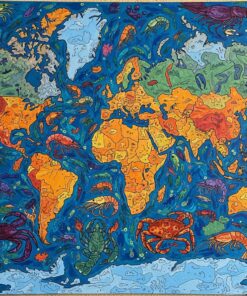 Realistic Tropical Crustacean Map Paint By Numbers