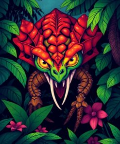 Cryptid Print Paint Numbers