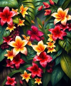 Floral Drape Paint Numbers