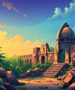 Helmet Ruins Paint Numbers