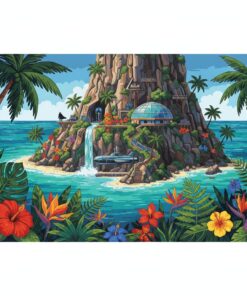 Realistic Tropical Hero Base Paint By Numbers