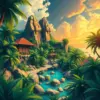 Realistic Tropical Hero Base Paint By Numbers