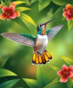 Hummingbird Hover Paint Numbers