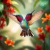 Realistic Tropical Hummingbird Hover Paint By Numbers