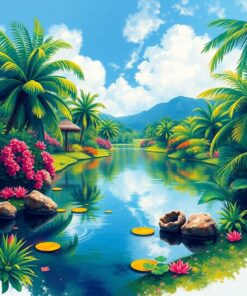 Impressionism Pond Paint Numbers