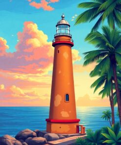 Lighthouse Sentinel Paint Numbers