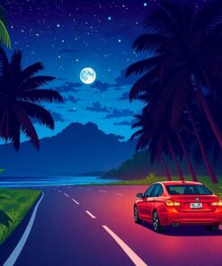 Night Drive Paint Numbers