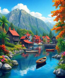 Nordic Oasis Paint Numbers