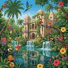 Realistic Tropical Palace Birds Paint By Numbers