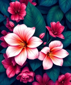 Pearl Blooms Paint Numbers