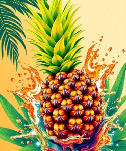 Pineapple Splash Paint Numbers