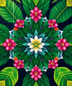 Rain Symmetry Paint Numbers