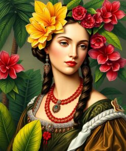 Renaissance Lady Paint Numbers