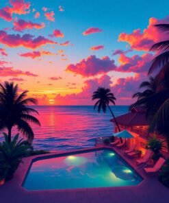 Resort Dusk Paint Numbers