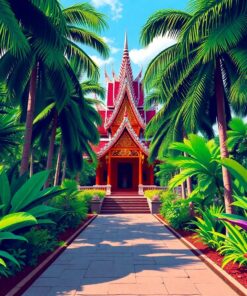 Temple Path Paint Numbers