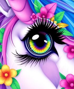 Unicorn Eye Paint Numbers