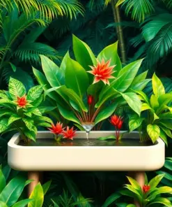 Realistic Tropical Watering Trough Paint By Numbers