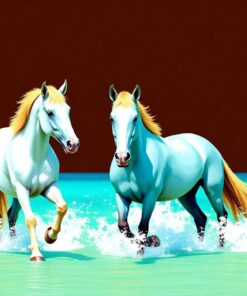 Realistic Turquoise Bay Steeds Paint By Numbers