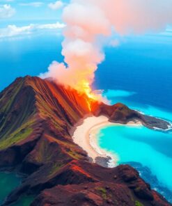 Island Eruption Paint Numbers