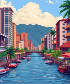Realistic Urban Aloha Art Paint By Numbers