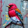 Bird Graffiti Paint Numbers