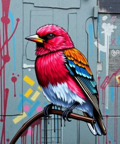 Bird Graffiti Paint Numbers